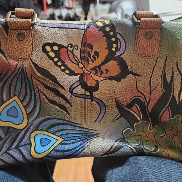 Anuschka Artistic Multicolor Satchel - Picture 2 of 4